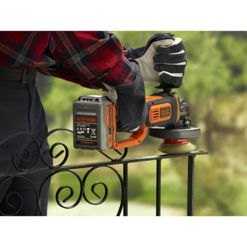 Шліфувальна машина кутова акумуляторна BLACK+DECKER BCG720M1 (BCG720M1)