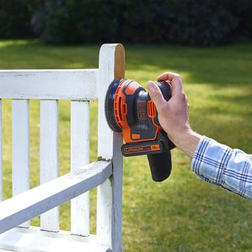 Шліфувальна машина ексцентрикова акумуляторна Black+Decker BDCROS18 (АКБ і ЗП) (BDCROS18)