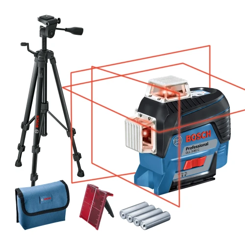 Лазерний нівелір Bosch GLL 3-80 C Professional зі штативом (0601063R01)