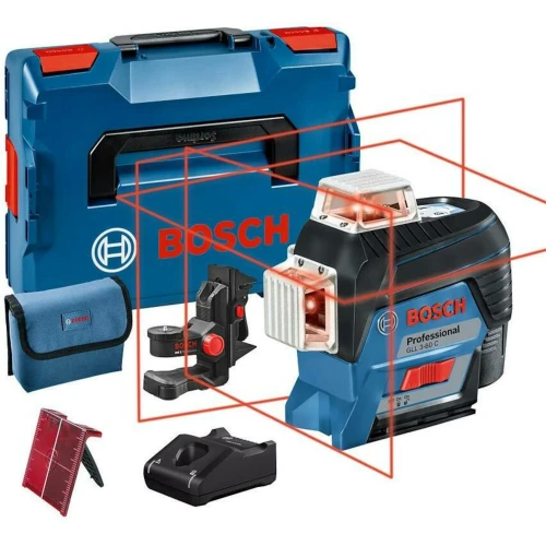 Лазерний нівелір Bosch Professional GLL 3-80 C (АКБ і ЗП) (0601063R02)