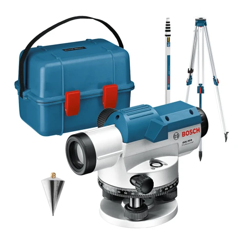 Оптичний нівелір Bosch GOL 20 D зі штативом та рейкою (0601068402)