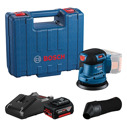 Ексцентрикова шліфувальна машина акумуляторна Bosch Professional GEX 185-LI (АКБ і ЗП) (06013A5021)
