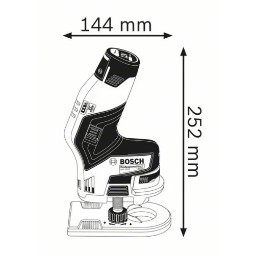 Акумуляторний фрезер для обробки крайок Bosch Professional GKF 12V-8 (АКБ і ЗП) (06016B0000)