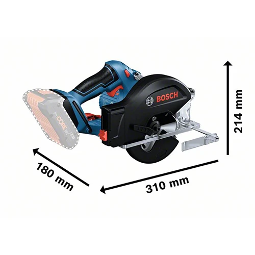 Акумуляторна дискова пила Bosch Professional GKM 18V-50 (без АКБ і ЗП) (06016B8000)
