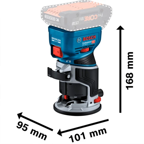Аккумуляторный фрезер Bosch GKF 18V-8 Professional (без АКБ и ЗУ) (06016C2001)