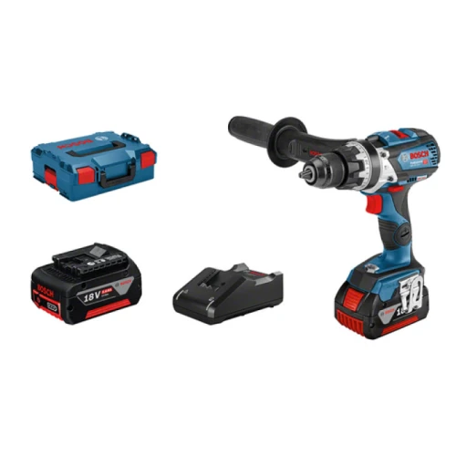 Аккумуляторная ударная дрель-шуруповерт Bosch Professional GSB 18V-110 C (АКБ + ЗУ) (06019G030D)