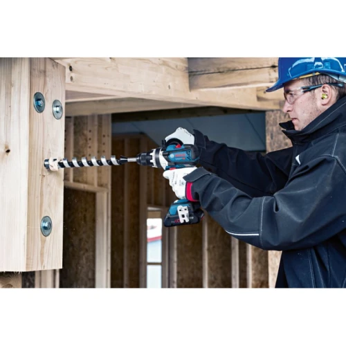 Аккумуляторная ударная дрель-шуруповерт Bosch Professional GSB 18V-110 C (АКБ + ЗУ) (06019G030D)