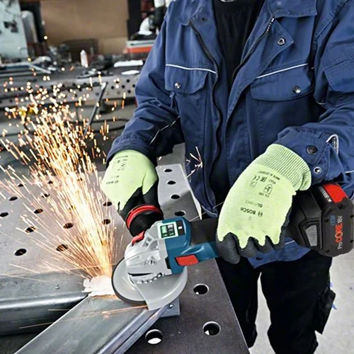 Аккумуляторная угловая шлифовальная машина Bosch GWS 18V-10 SC (без АКБ и ЗУ) (06019G340B)