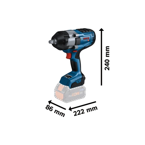 Акумуляторний ударний гайкокрут Bosch GDS 18V-1000 (06019J8300) 