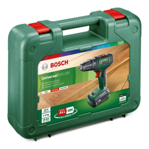 Акумуляторний дриль-шурупокрут Bosch UniversalDrill 18V (АКБ і ЗП) (06039D4001)