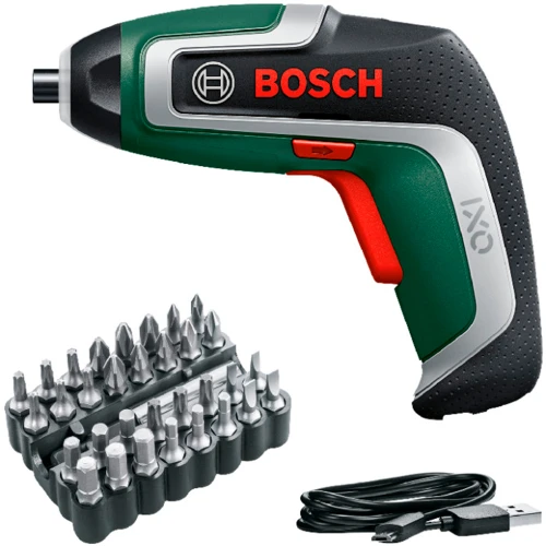 Аккумуляторная отвертка с набором бит Bosch IXO 7 (06039E000B)