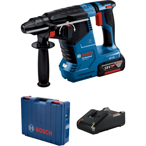 Аккумуляторный перфоратор Bosch GBH 187-LI Professional + 1 АКБ и ЗУ + Кейс (0611923022) 