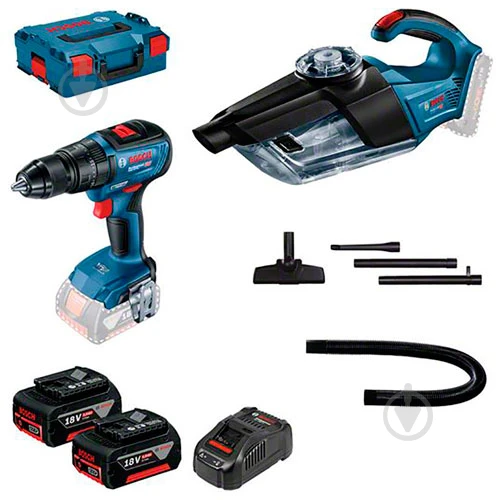 Набор электроинструмента Bosch GSB 18V-50 и GAS 18V-1 Professional (0615990M44)