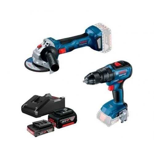 Набор электроинструмента Bosch GSR 18V-50 и GWS 180-LI Professional (0615990M8S)