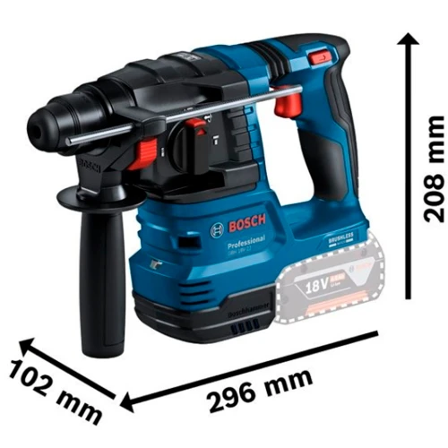 Набір акумуляторних інструментів Bosch Professional 18 В GSR 18V-45 / GBH 18V-22 / GWS 18V-8 (АКБ і ЗП) (0615A5007L)