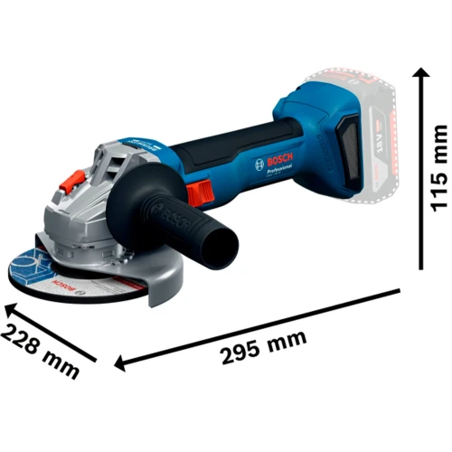 Набір акумуляторних інструментів Bosch Professional 18 В GSR 18V-45 / GBH 18V-22 / GWS 18V-8 (АКБ і ЗП) (0615A5007L)
