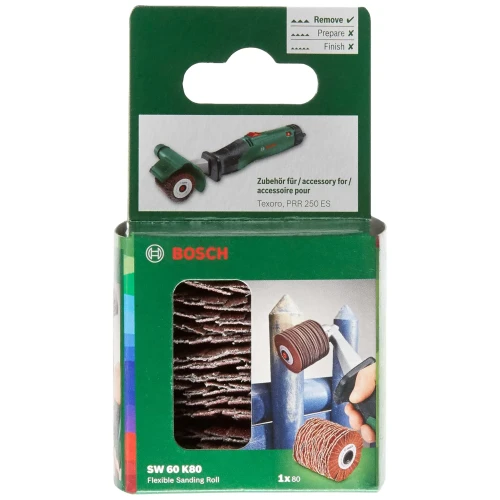 Валик шлифовальный лепестковый гибкий Bosch SW60 Р80 60 x 60 мм (1600A00152)