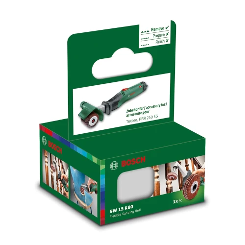Валик шлифовальный лепестковый гибкий Bosch SW15 Р80 60 x 15 мм (1600A00154)