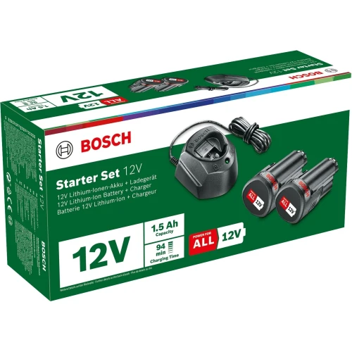Стартовый набор из аккумуляторов и зарядного устройства Bosch 12 В (1600A01L3E)