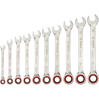 Набір гайкових ключів із храповим механізмом Bosch (10 шт.) (1600A02AU0)
