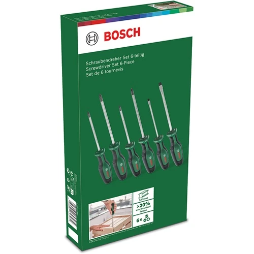 Комбінований набір викруток Bosch SL/PH/PZ (6 шт.) (1600A02BX7)