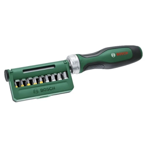 Викрутка з тріскачкою та набором біт Bosch (18 шт.) (1600A02Z9A)