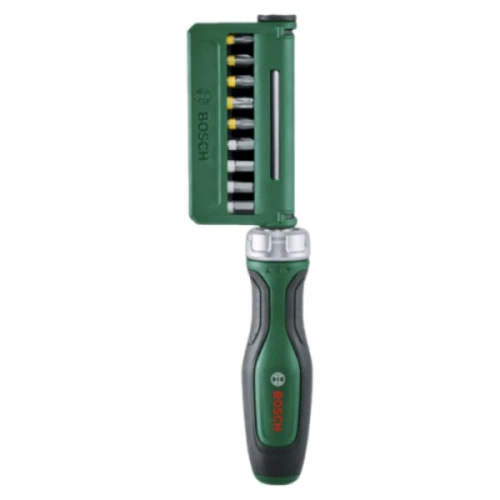 Викрутка з тріскачкою та набором біт Bosch (18 шт.) (1600A02Z9A)