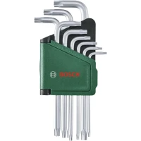 Набор Г-образных звездочкообразных ключей Bosch Torx (9 шт.) (1600A02Z9C)