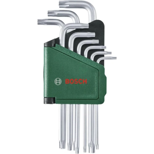 Набір Г-подібних зіркоподібних ключів Bosch Torx (9 шт.) (1600A02Z9C)