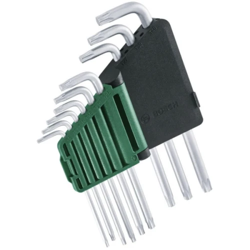 Набір Г-подібних зіркоподібних ключів Bosch Torx (9 шт.) (1600A02Z9C)