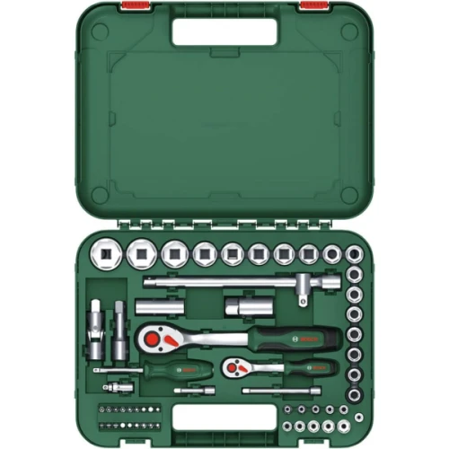 Набор торцевых головок, насадок и бит Bosch (57 шт.) (1600A02Z9G)