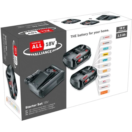 Стартовый набор Bosch Starter-Set 18V (2 АКБ и ЗУ) (1600A031T5)