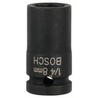 Торцевая ударная 6-гранная головка Bosch Impact Control 1/4" DR 8 мм (1608551004)