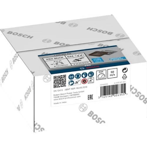 Конический шлифовальный круг для шлифмашин Bosch PRO Metal G24 (110x55x22.23 мм) (1608600232)