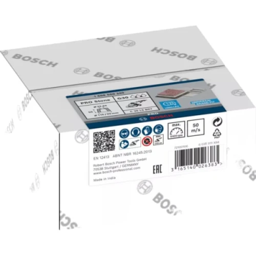 Конический шлифовальный круг для шлифмашин Bosch PRO Stone G30 (110x55x22.23 мм) (1608600240)