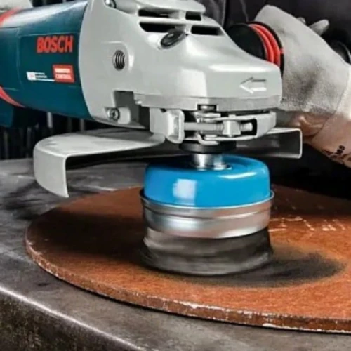 Щетка чашечная проволочная с резьбой Bosch Heavy for Metal M14 (100 мм / 0.8 мм) (1608614002)
