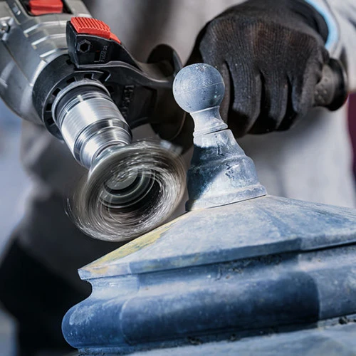 Щетка чашечная с прямым хвостовиком Bosch PRO Metal clean (70 мм / 0.3 мм) (1609200270)