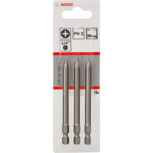 Біта Bosch Extra-Hart PH2 x 89 мм (3 шт.) (2607001535)