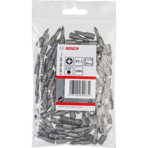 Бита Bosch Extra-Hart PZ1 x 25 мм (100 шт.) (2607001557)