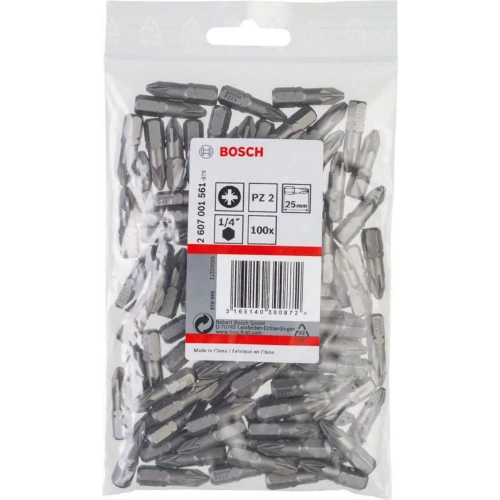 Бита Bosch Extra-Hart PZ2 x 25 мм (100 шт.) (2607001561)