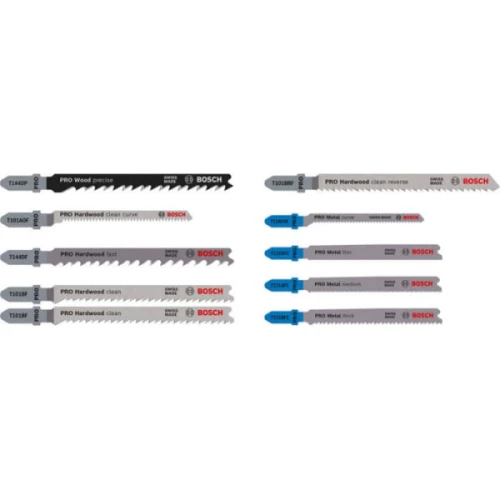 Набор пильных полотен по металлу и дереву Bosch Wood and Metal (10 шт.) (2607011943)