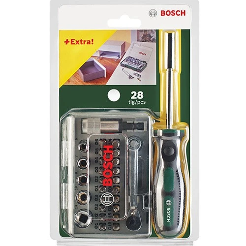 Набір ручного інструменту та біт Bosch 1/4″ (27 шт.) (2607017331)