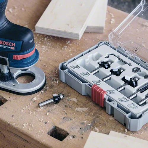 Набор комбинированных фрез по дереву Bosch 6 мм (15 шт.) (2607017471)