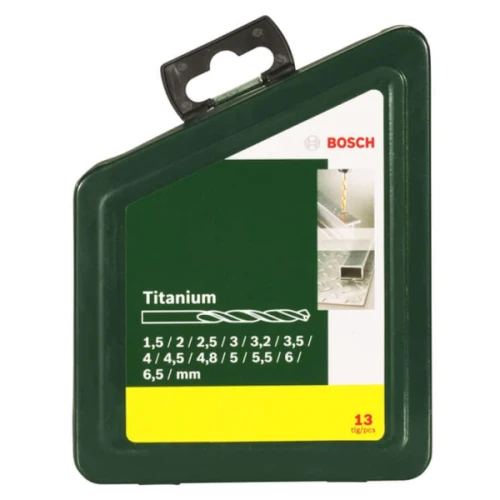 Набор сверл по металлу из быстрорежущей стали Bosch HSS- TiN 1.5 – 6.5 мм (13 шт.) (2607019436)