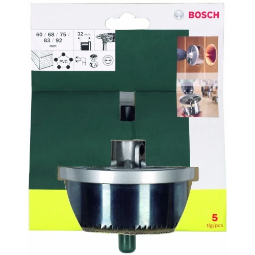 Набір пиляльних вінців по дереву Bosch Promoline 60 - 92 мм (5 шт.) (2607019451)