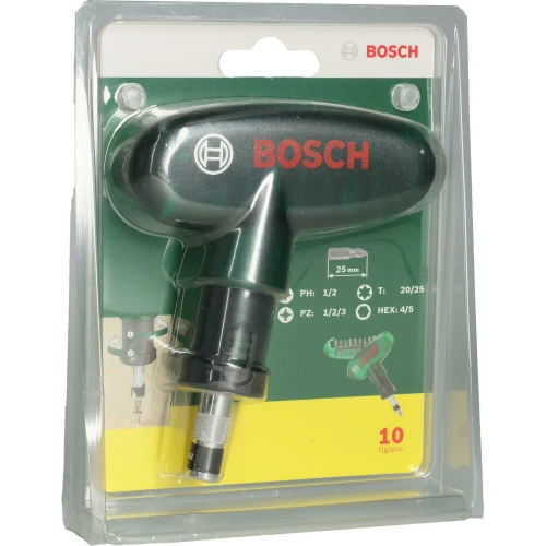 Викрутка з набором біт Bosch Pocket (10 шт.) (2607019510)