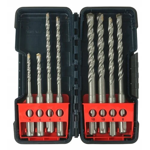 Набір ударних свердел по бетону Bosch SDS-plus 3 Tough Box 5 - 10 мм (8 шт.) (2607019903)