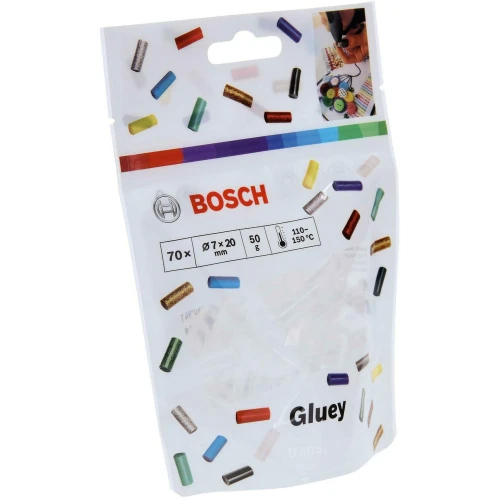 Клеевые стержни Bosch Gluey 7 x 20 мм (прозрачные / 70 шт.) (2608002004)