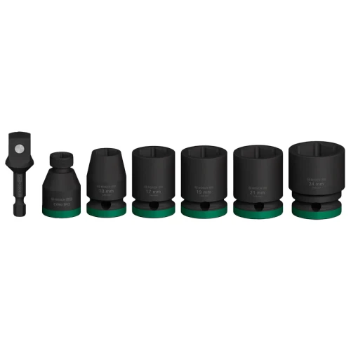 Набор головок c адаптерами Bosch PRO Impact Socket Standard 1/2" 13-24 / 38-40 мм (7 шт.) (2608003032)