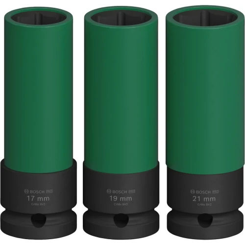 Набор ударных головок Bosch PRO Extra Deep 1/2" 17-21 / 86 мм (3 шт.) (2608003033)